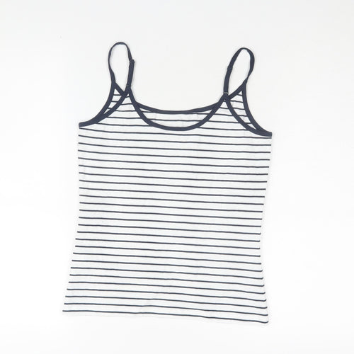 Marks and Spencer Women’s White Striped Camisole Tank