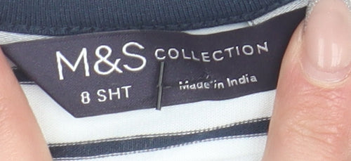 Marks and Spencer Women’s White Striped Camisole Tank