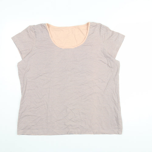 Marks and Spencer Women’s Striped Top UK 16-18 Multicoloured