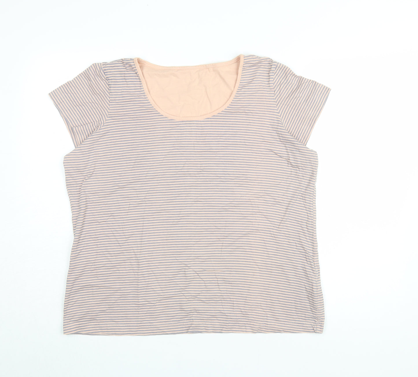 Marks and Spencer Women’s Striped Top UK 16-18 Multicoloured