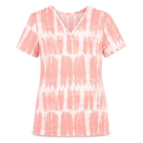 Marks and Spencer Women's Pink V-Neck T-Shirt Size 8