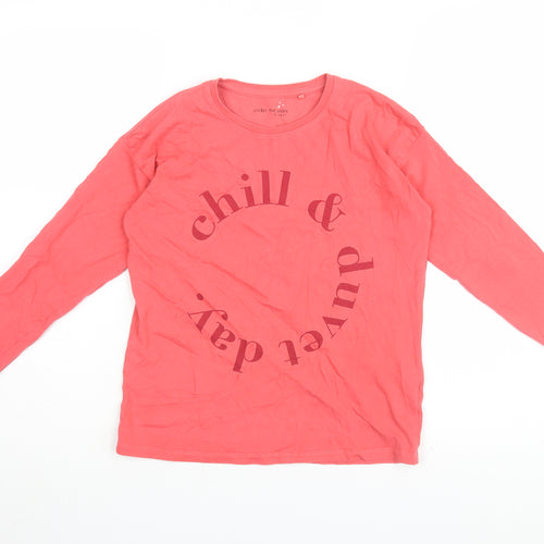 Next Girls Red Graphic Long Sleeve T-Shirt 9-10 Yrs