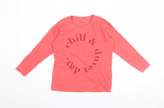 Next Girls Red Graphic Long Sleeve T-Shirt 9-10 Yrs