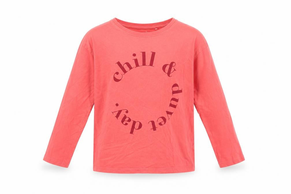 Next Girls Red Graphic Long Sleeve T-Shirt 9-10 Yrs