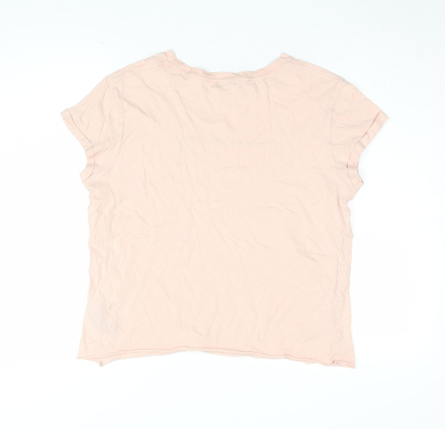 Topshop Women’s Petite Pink Casual T-Shirt Size 12