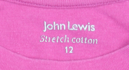 John Lewis Women's Pink Long Sleeve T-Shirt Size 12