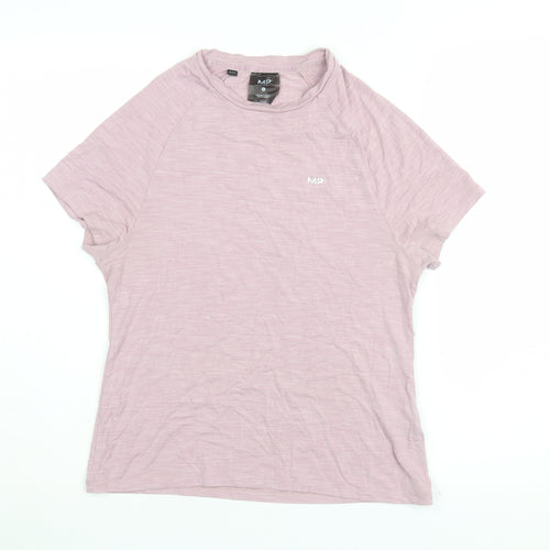 MP Women's Pink Regular Fit Gym T-Shirt, Size S