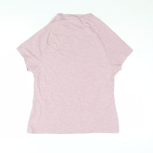 MP Women's Pink Regular Fit Gym T-Shirt, Size S