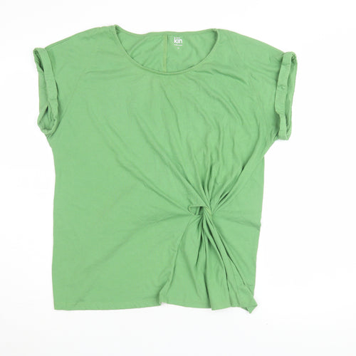 John Lewis Women's Green T-Shirt Size 16 Relaxed Fit Casual