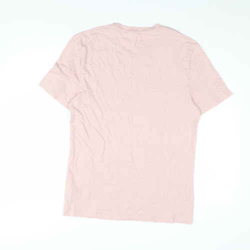 Marks and Spencer Men's Pink Slim Fit T-Shirt, S