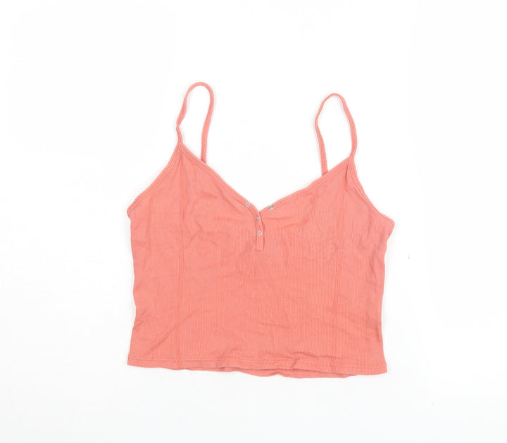 Topshop Women's Pink Camisole Top, Size 10, Slim Fit