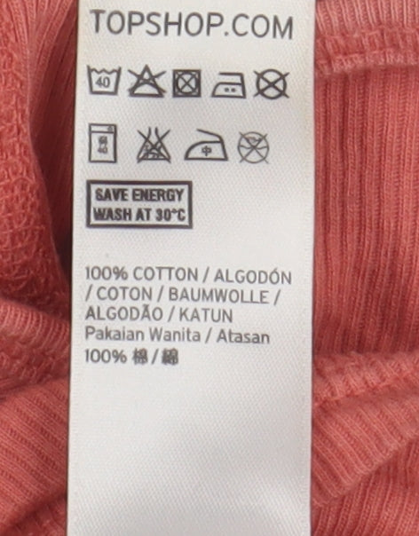 Topshop Women's Pink Camisole Top, Size 10, Slim Fit
