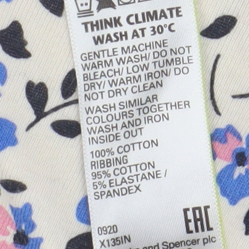 Marks and Spencer Women's Floral T-Shirt Size 18