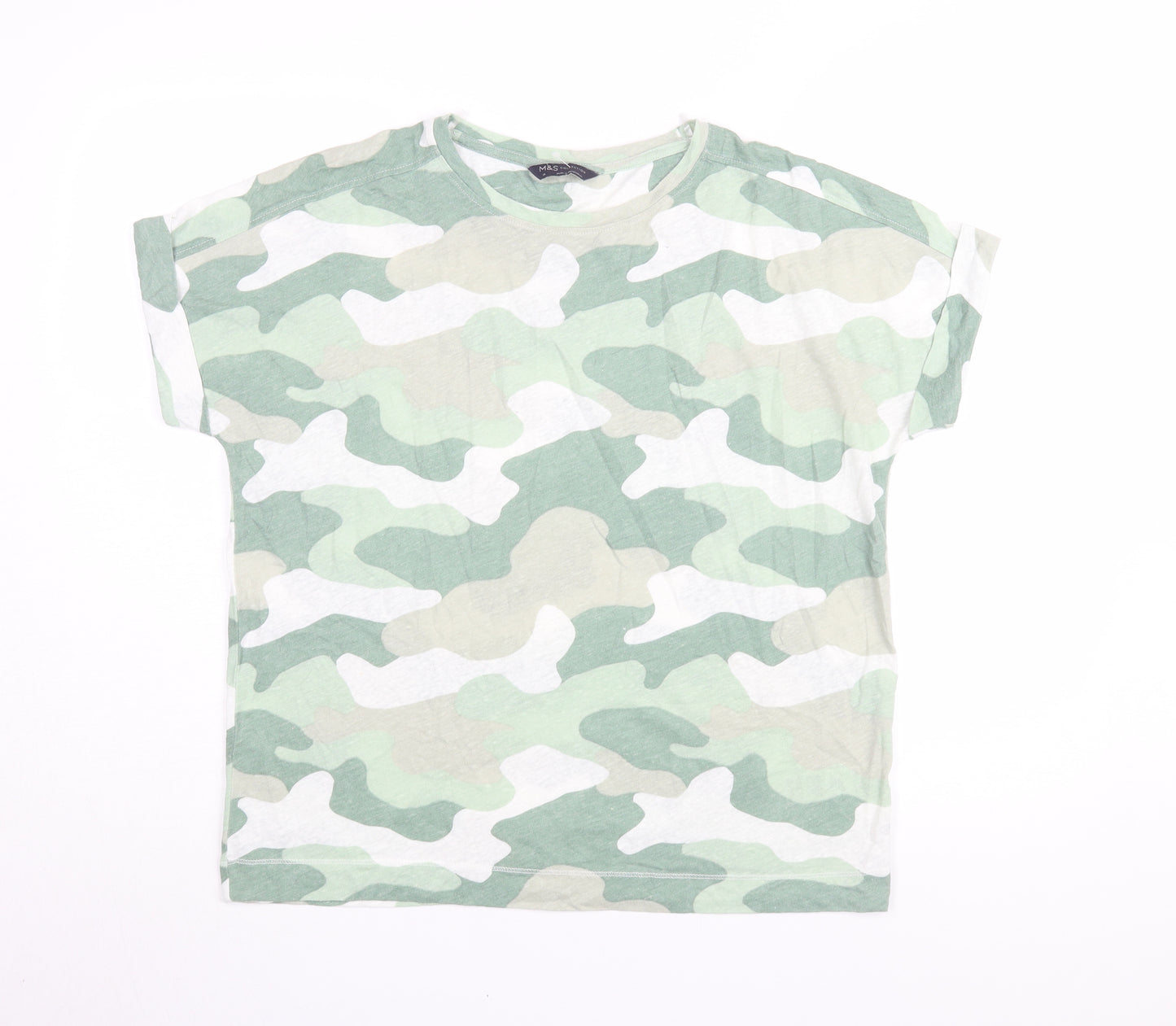 Marks & Spencer Women's Camouflage T-Shirt, Size 14