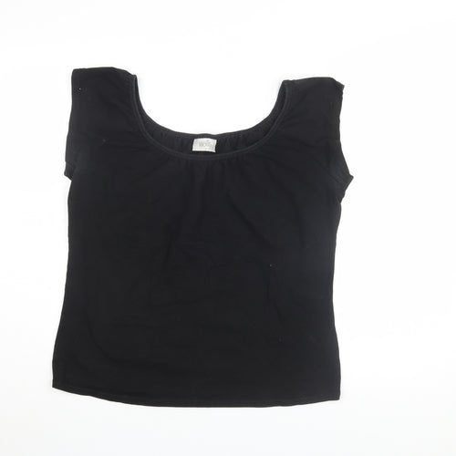 Wallis Women's Black Basic Sleeveless T-Shirt Size 18