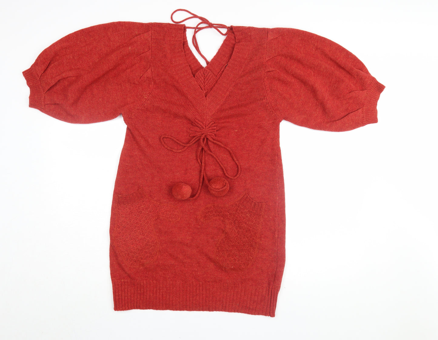 Photogenic Women's Red Jumper Dress Size L