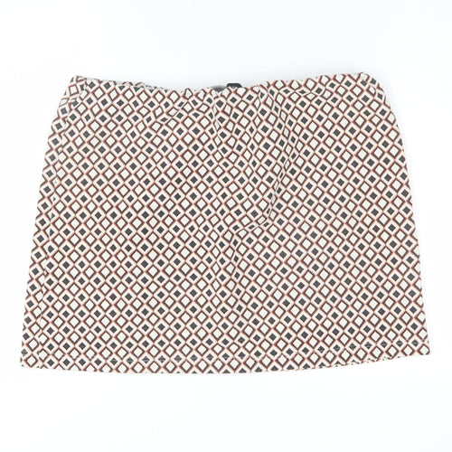 New Look Women's Geometric Short Skirt Size 16