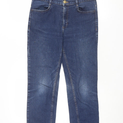 Marks and Spencer Women's Blue Straight Jeans Size 12