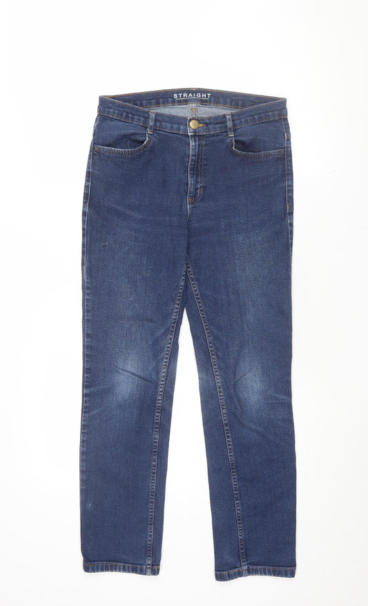 Marks and Spencer Women's Blue Straight Jeans Size 12