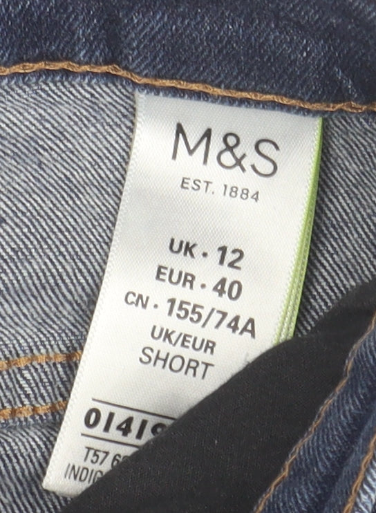 Marks and Spencer Women's Blue Straight Jeans Size 12