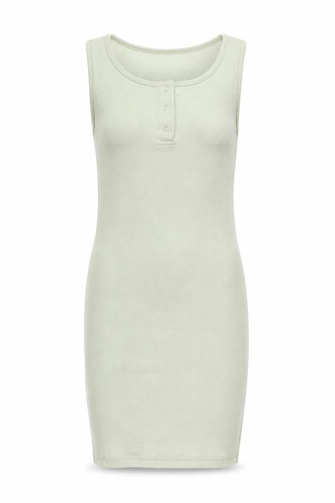 Front view of PRETTYLITTLETHING Women's Green Tank Dress, size 10