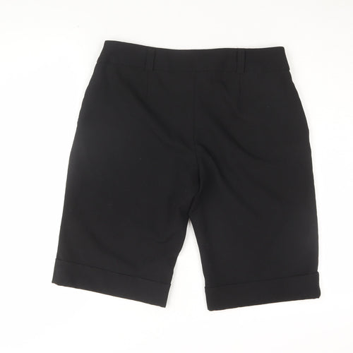 Dorothy Perkins Women's Black Bermuda Shorts 12 Regular