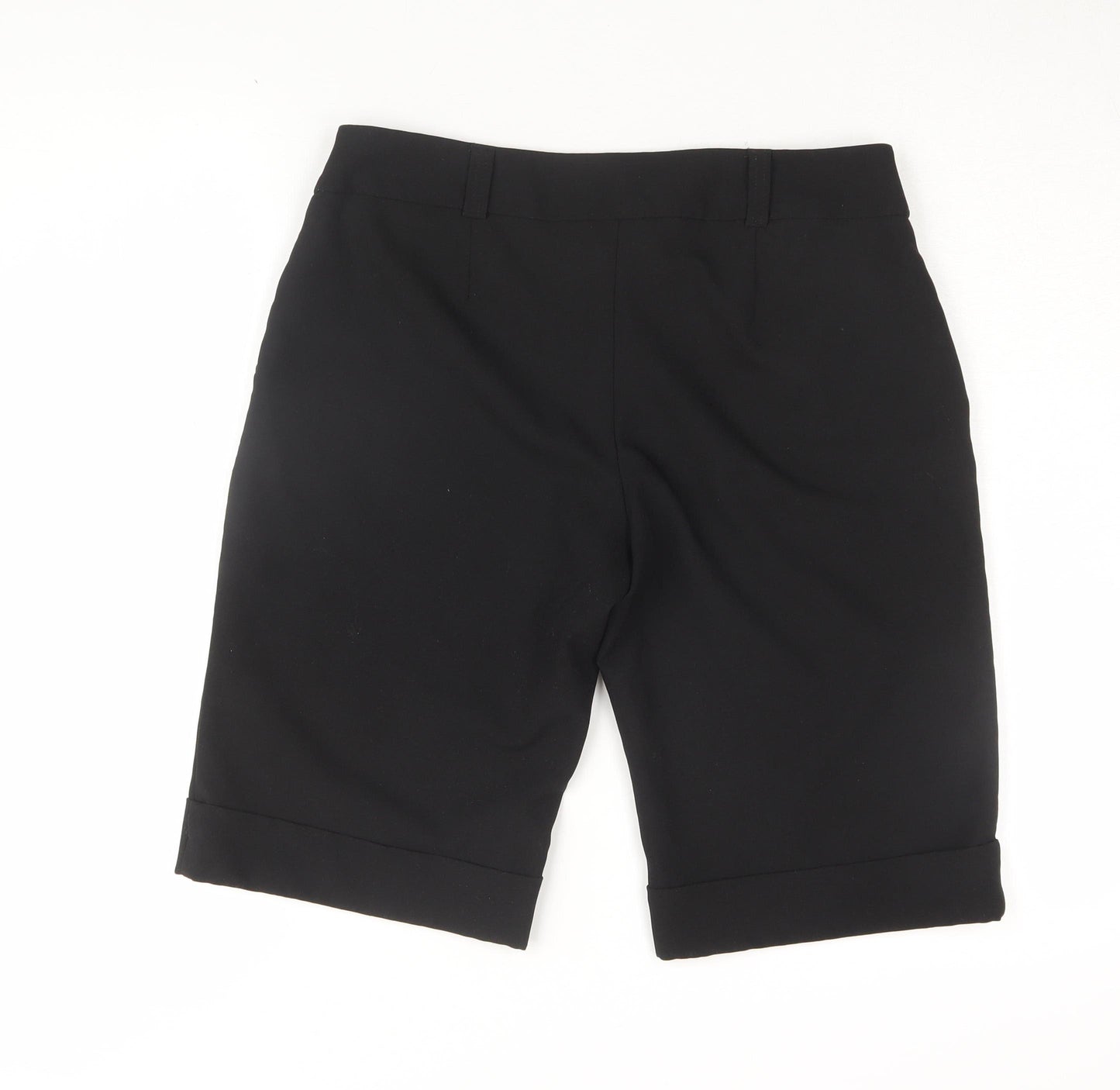 Dorothy Perkins Women's Black Bermuda Shorts 12 Regular