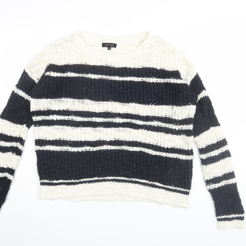 New Look Women's Multicoloured Striped Pullover Jumper