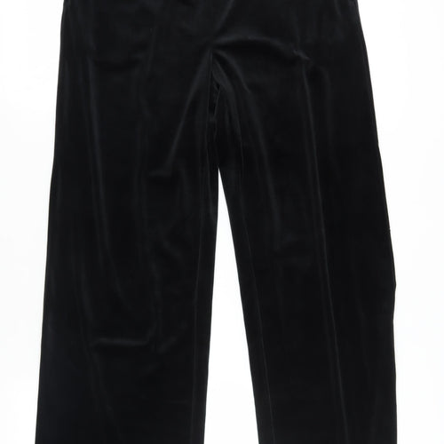 Marks and Spencer Women's Black Velvet Trousers