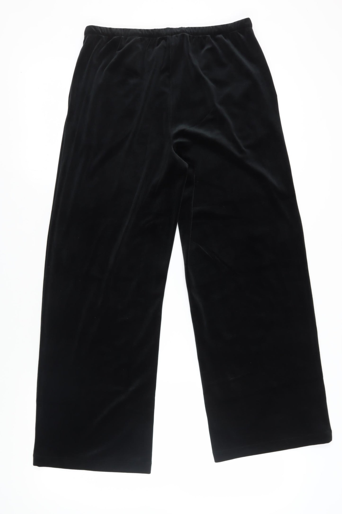 Marks and Spencer Women's Black Velvet Trousers