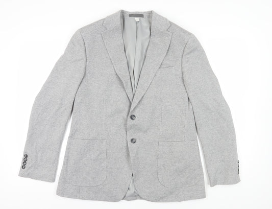 Marks and Spencer Men's Grey Check Blazer 42R