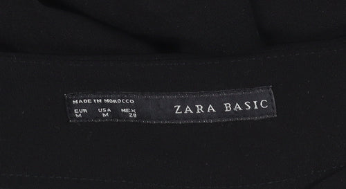 Zara Basic Women's Black Cropped Trousers M