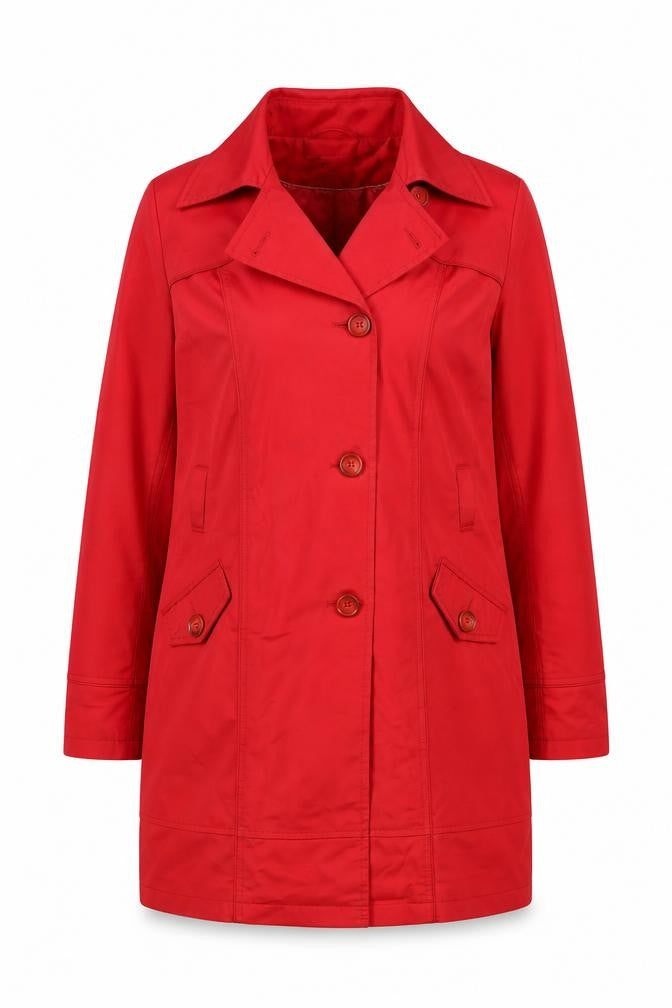 Front view of Next Women’s Red Trench Coat UK 16