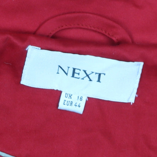 NEXT Women’s Red Trench Coat UK 16