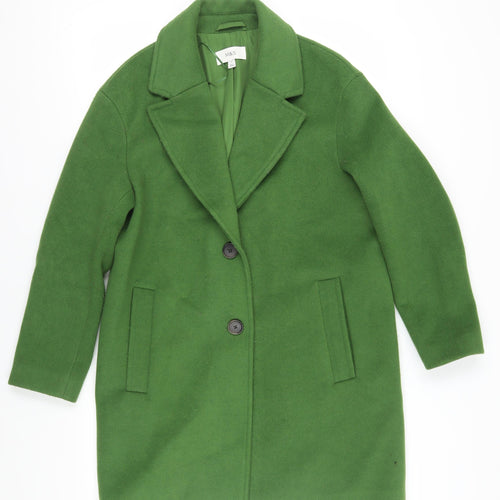 Marks and Spencer Women's Green Wool Overcoat