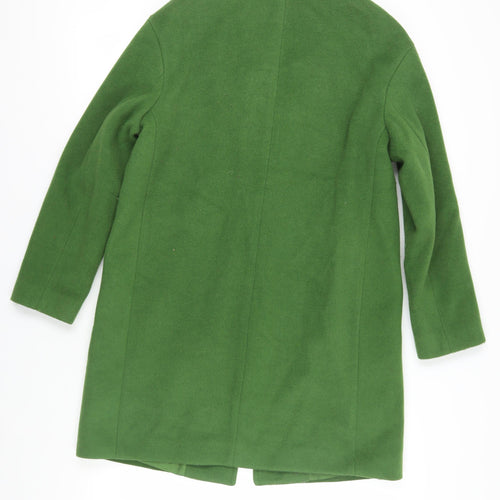 Marks and Spencer Women's Green Wool Overcoat