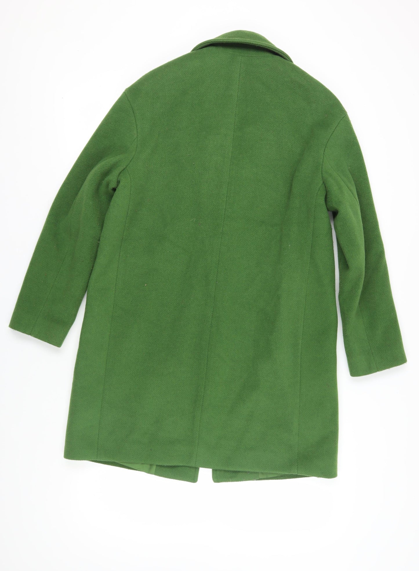 Marks and Spencer Women's Green Wool Overcoat