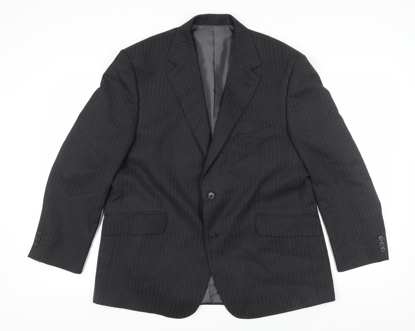 Marks and Spencer Grey Striped Suit Jacket Size 44S