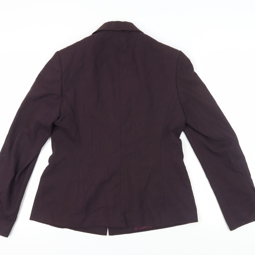 J Taylor Women's Purple Pinstripe Suit Jacket Size 12