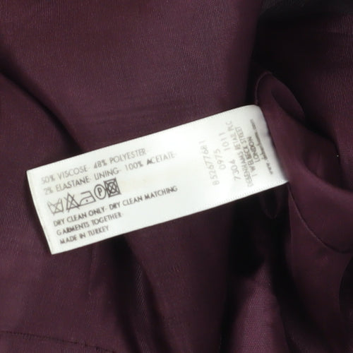 J Taylor Women's Purple Pinstripe Suit Jacket Size 12