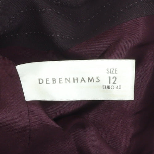 J Taylor Women's Purple Pinstripe Suit Jacket Size 12