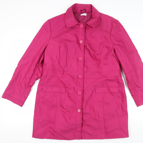 Minuet Petite Women's Pink Buttoned Coat Size 20