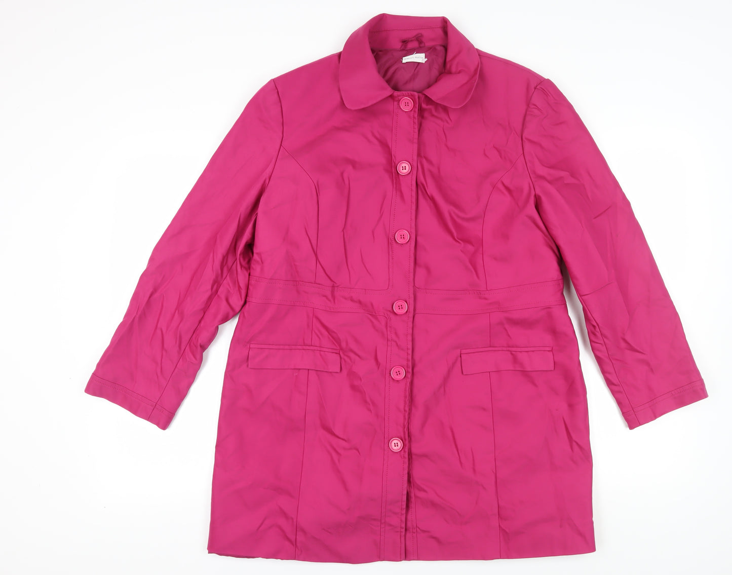 Minuet Petite Women's Pink Buttoned Coat Size 20