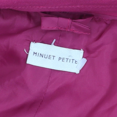 Minuet Petite Women's Pink Buttoned Coat Size 20