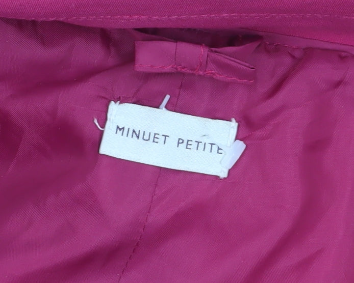 Minuet Petite Women's Pink Buttoned Coat Size 20