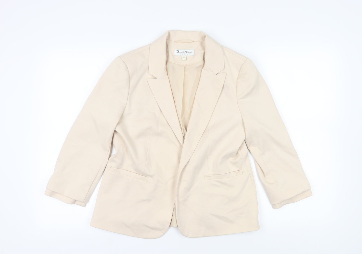 Miss Selfridge Women’s Beige Blazer Size 12