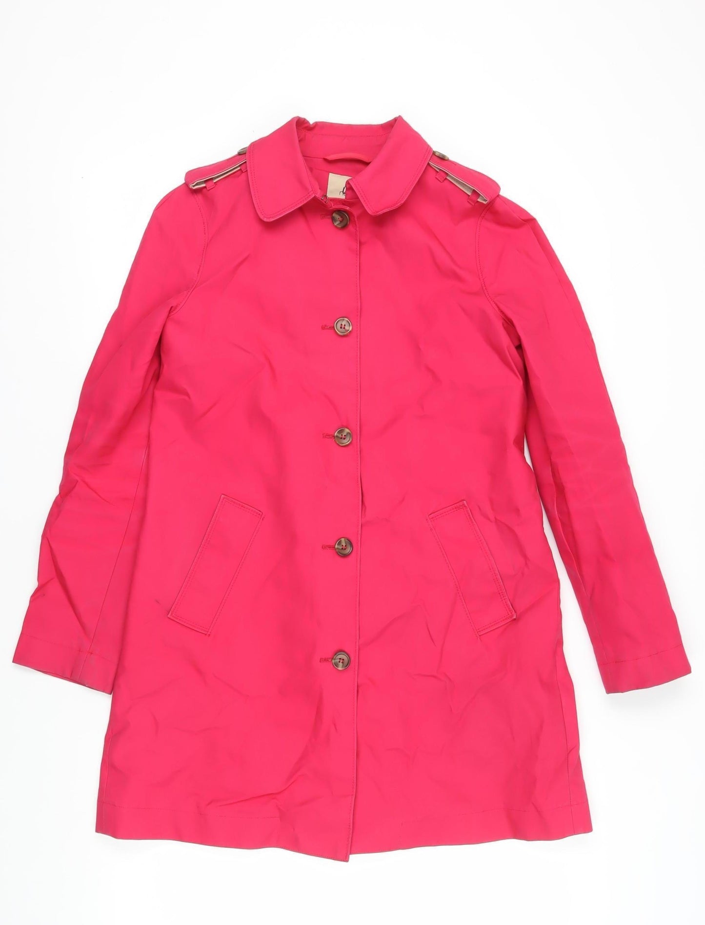 Next Women's Pink Trench Coat in Size 10