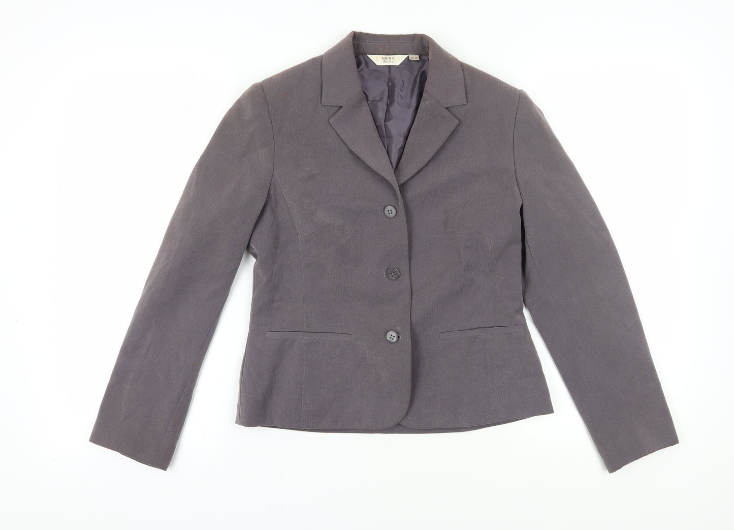 Next Women’s Grey Petite Suit Jacket Size 10