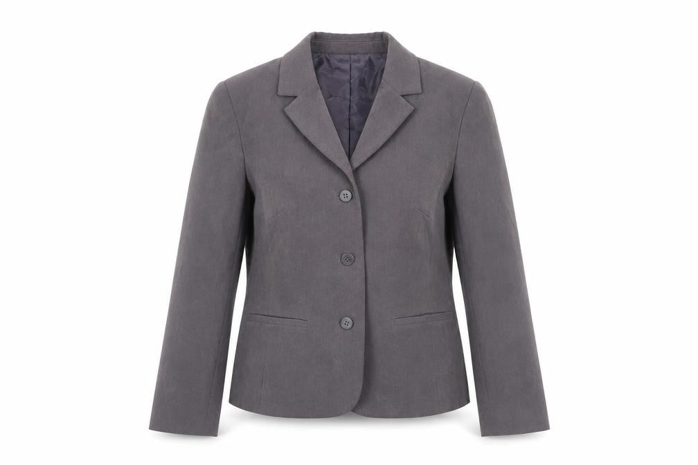 Front view of Next Women’s Grey Petite Suit Jacket, size UK 10