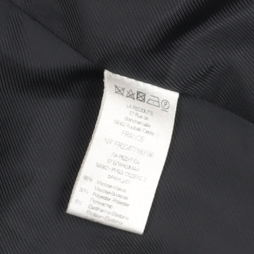 Laura Clement Women's Black Blazer Size 4 Business